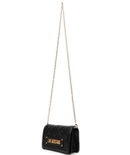 LOVE MOSCHINO QUILTED Cartera de mano/bolso con correa para el hombro negro - Carteras Mujer - 3