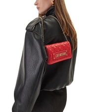 LOVE MOSCHINO QUILTED Cartera de mano/bolso con correa para el hombro ROJO - Carteras Mujer - 2