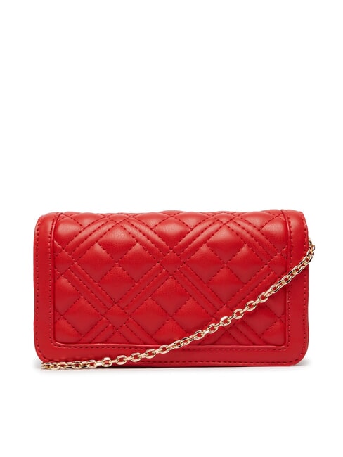 QUILTED Cartera de mano/bolso con correa para el hombro ROJO - Carteras Mujer