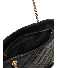 LOVE MOSCHINO QUILTED Bolso de hombro negro - Bolsos Mujer - 4