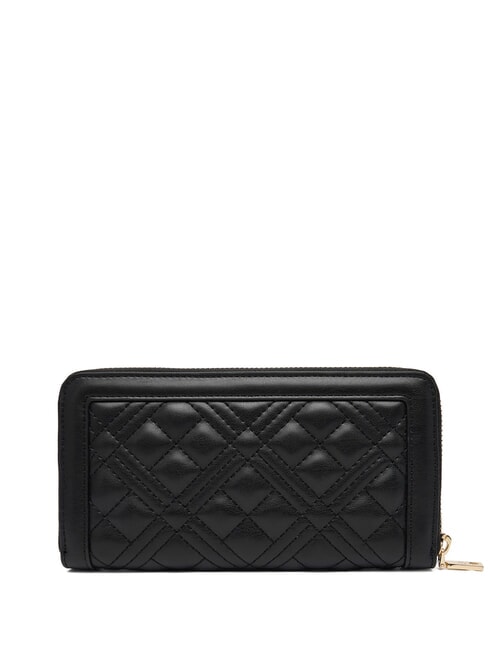 QUILTED Cartera con cremallera negro - Carteras Mujer