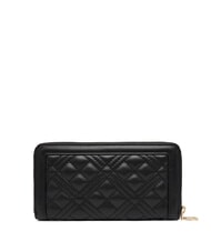 LOVE MOSCHINO QUILTED Cartera con cremallera negro - Carteras Mujer - 3