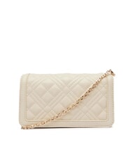 LOVE MOSCHINO QUILTED Cartera de mano/bolso con correa para el hombro Marfil - Carteras Mujer - 3