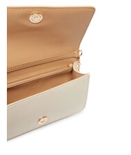 LOVE MOSCHINO QUILTED Cartera de mano/bolso con correa para el hombro Marfil - Carteras Mujer - 4