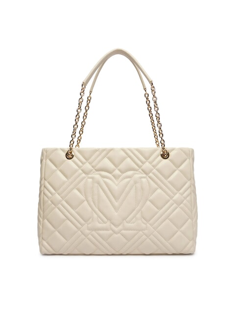 QUILTED Bolso de hombro Marfil - Bolsos Mujer