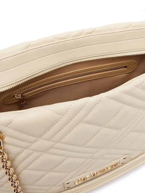 QUILTED Bolso de hombro Marfil - Bolsos Mujer