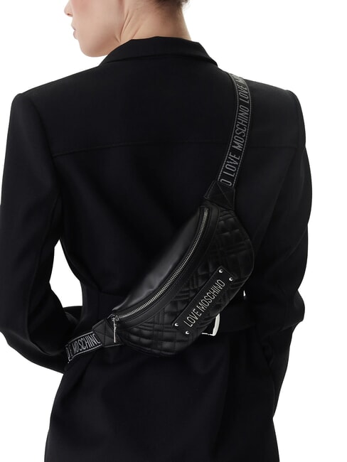 QUILTED Bolsa laca negra - Bolsos Mujer