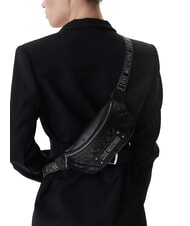 LOVE MOSCHINO QUILTED Bolsa laca negra - Bolsos Mujer - 2