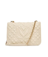 LOVE MOSCHINO QUILTED Bolso de hombro Marfil - Bolsos Mujer - 3