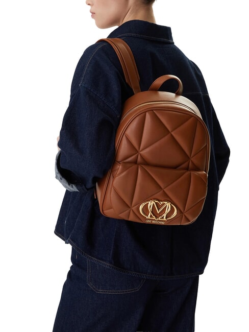 EMBOSSED Mochila con bolsillo CUERO - Bolsos Mujer