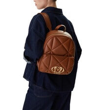 LOVE MOSCHINO EMBOSSED Mochila con bolsillo CUERO - Bolsos Mujer - 2