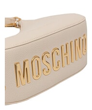 LOVE MOSCHINO GIANT Minibolso con correa para el hombro Marfil - Bolsos Mujer - 4
