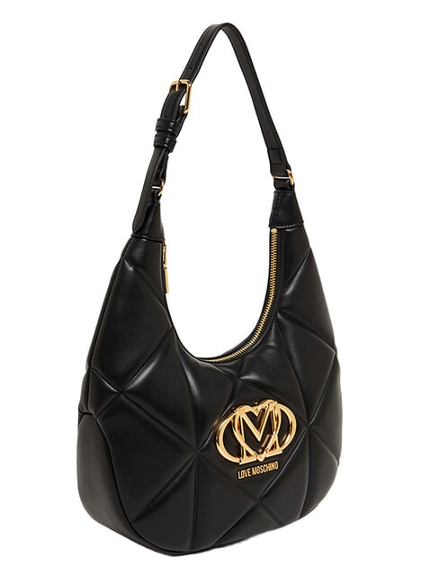 EMBOSSED Q Bolso de hombro negro - Bolsos Mujer