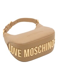 LOVE MOSCHINO GIANT Minibolso con correa para el hombro beige - Bolsos Mujer - 4