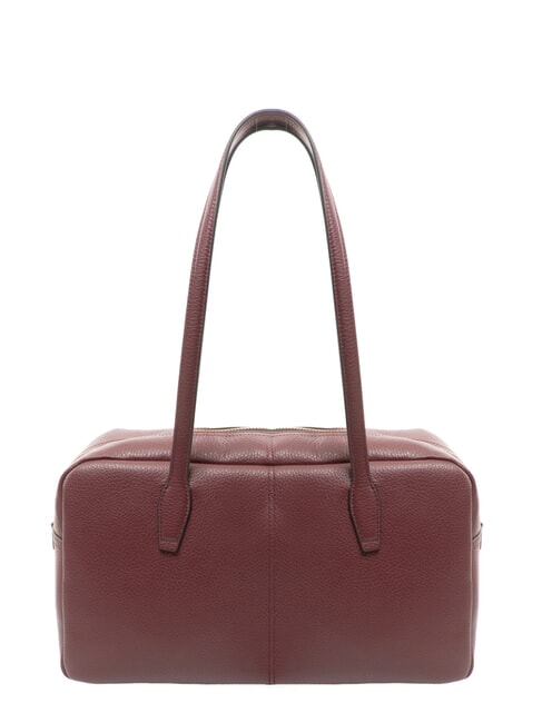 ARYNA Bolso de hombro de piel baya de vino - Bolsos Mujer