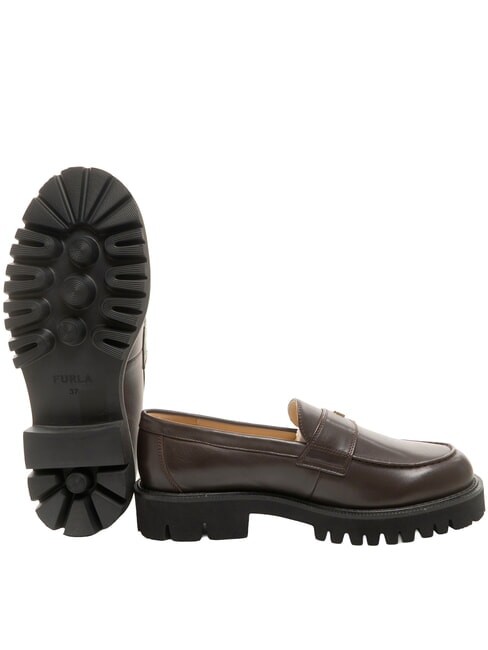 TANK mocasines de cuero chocolate - Zapatos Mujer