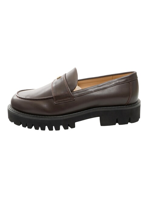 TANK mocasines de cuero chocolate - Zapatos Mujer