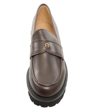 FURLA TANK mocasines de cuero chocolate - Zapatos Mujer - 5