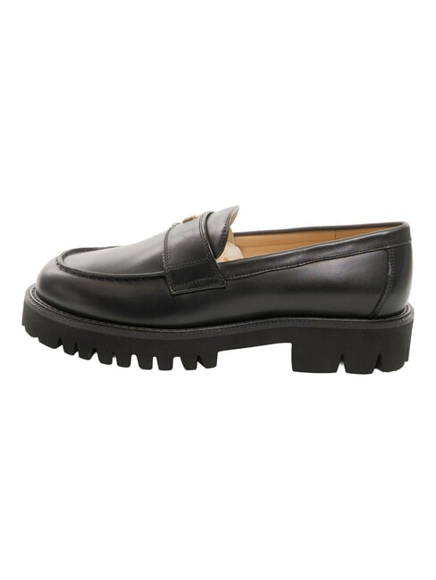 TANK mocasines de cuero negro - Zapatos Mujer