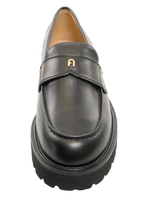 TANK mocasines de cuero negro - Zapatos Mujer