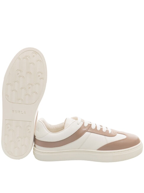 CITY  Zapatillas de cuero talco h+taupe - Zapatos Mujer