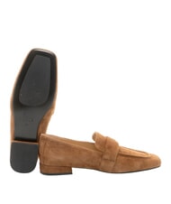 FURLA SIGNATURE  mocasines de piel de ante co&ntilde;ac - Zapatos Mujer - 2