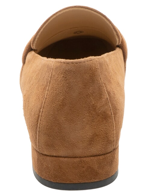 SIGNATURE  mocasines de piel de ante co&ntilde;ac - Zapatos Mujer