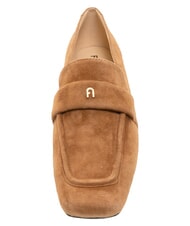 FURLA SIGNATURE  mocasines de piel de ante co&ntilde;ac - Zapatos Mujer - 5