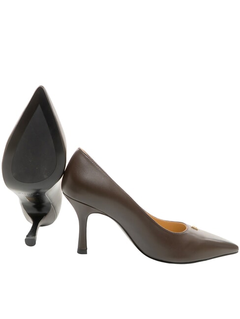 ATELIER  Escote de piel, tac&oacute;n de 9 cm. chocolate - Zapatos Mujer