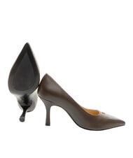 FURLA ATELIER  Escote de piel, tac&oacute;n de 9 cm. chocolate - Zapatos Mujer - 2