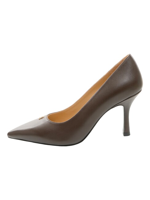 ATELIER  Escote de piel, tac&oacute;n de 9 cm. chocolate - Zapatos Mujer