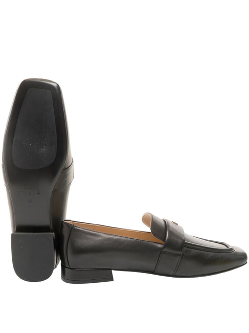 SIGNATURE  mocasines de cuero negro - Zapatos Mujer