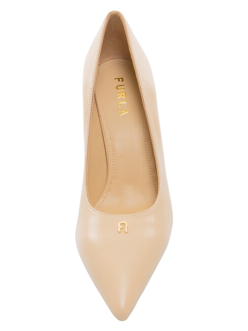 ATELIER  Escote de piel, tac&oacute;n de 9 cm. bailarina - Zapatos Mujer
