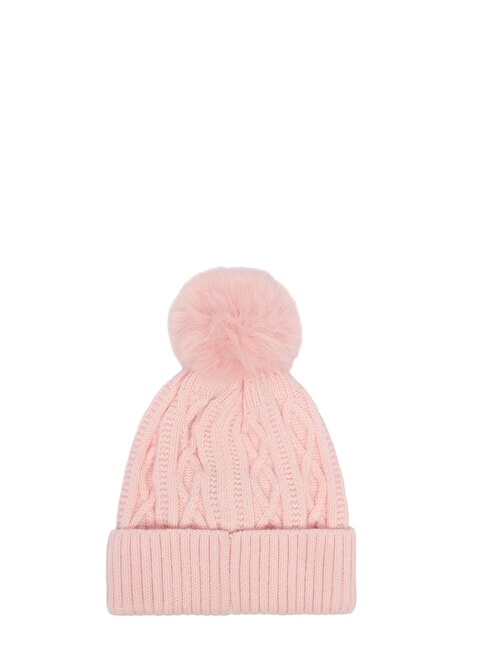 KIDS POM POM Sombrero con pompones az&uacute;car rosa - gorro bebe