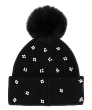 GUESS KNITTED Sombrero con pompones NEGRO - Sombreros - 2