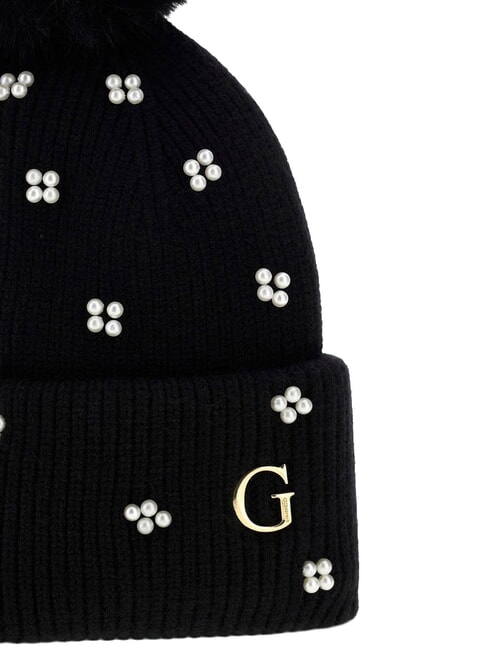 KNITTED Sombrero con pompones NEGRO - Sombreros