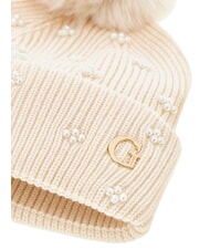 GUESS KNITTED Sombrero con pompones OFFWHITE - Sombreros - 3