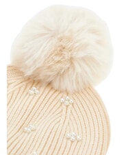 GUESS KNITTED Sombrero con pompones OFFWHITE - Sombreros - 4