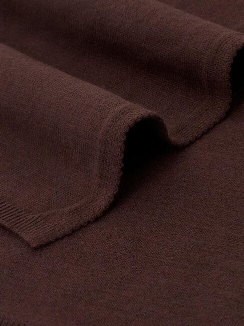 KNITTED Bufanda con logo marr&oacute;n amargo - Bufandas