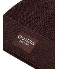 GUESS KNITTED sombrero con pu&ntilde;o marr&oacute;n amargo - Sombreros - 3