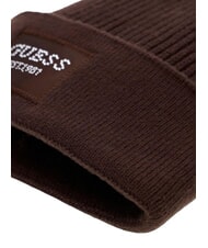 GUESS KNITTED sombrero con pu&ntilde;o marr&oacute;n amargo - Sombreros - 4