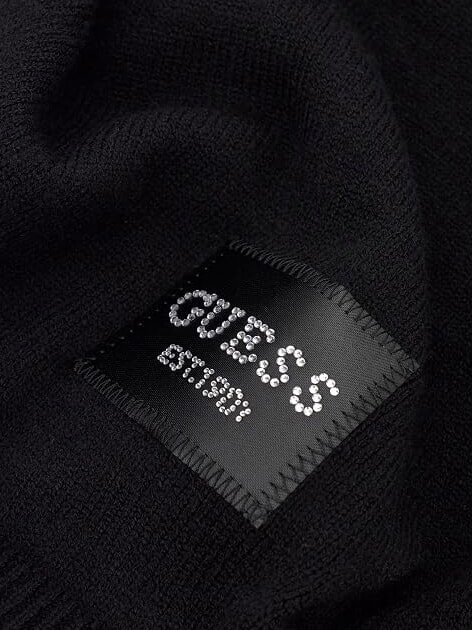 KNITTED Bufanda con logo NEGRO - Bufandas