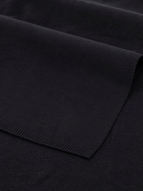 KNITTED Bufanda con logo NEGRO - Bufandas
