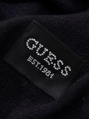 KNITTED Bufanda con logo NEGRO - Bufandas