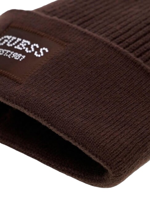 KNITTED sombrero con pu&ntilde;o marr&oacute;n amargo - Sombreros