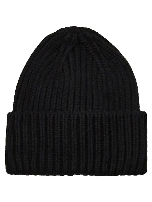 KNITTED sombrero con pu&ntilde;o NEGRO - Sombreros