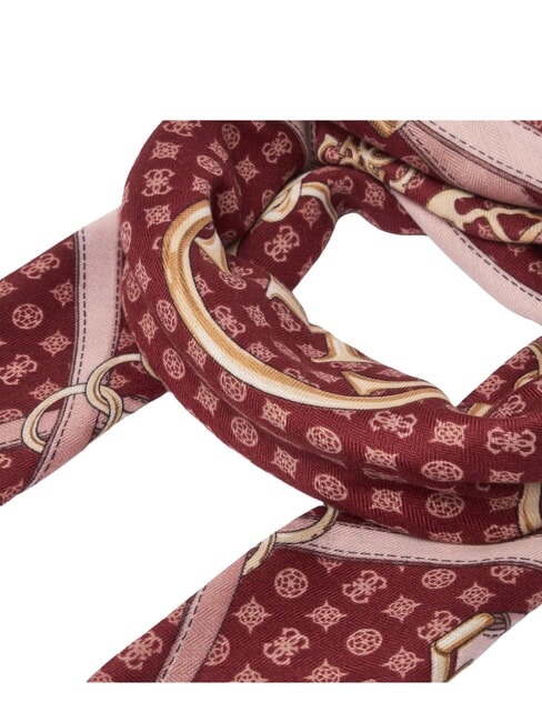 PRINTED Bufanda con logo Burdeos - Bufandas