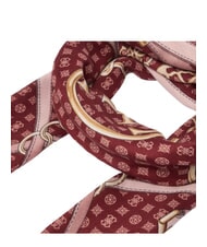 GUESS PRINTED Bufanda con logo Burdeos - Bufandas - 2