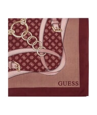 GUESS PRINTED Bufanda con logo Burdeos - Bufandas - 3