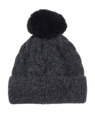 GUESS KNITTED Sombrero con pompones carb&oacute;n - Sombreros - 2